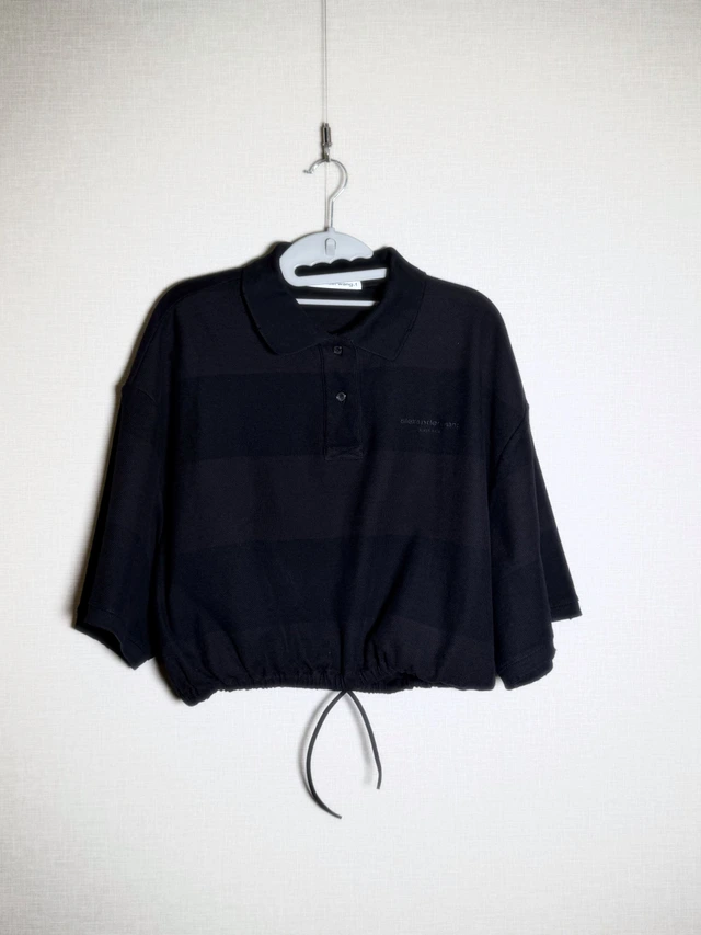 Alexander Wang Deconstructed/Cropped Polo Shirt 1枚目