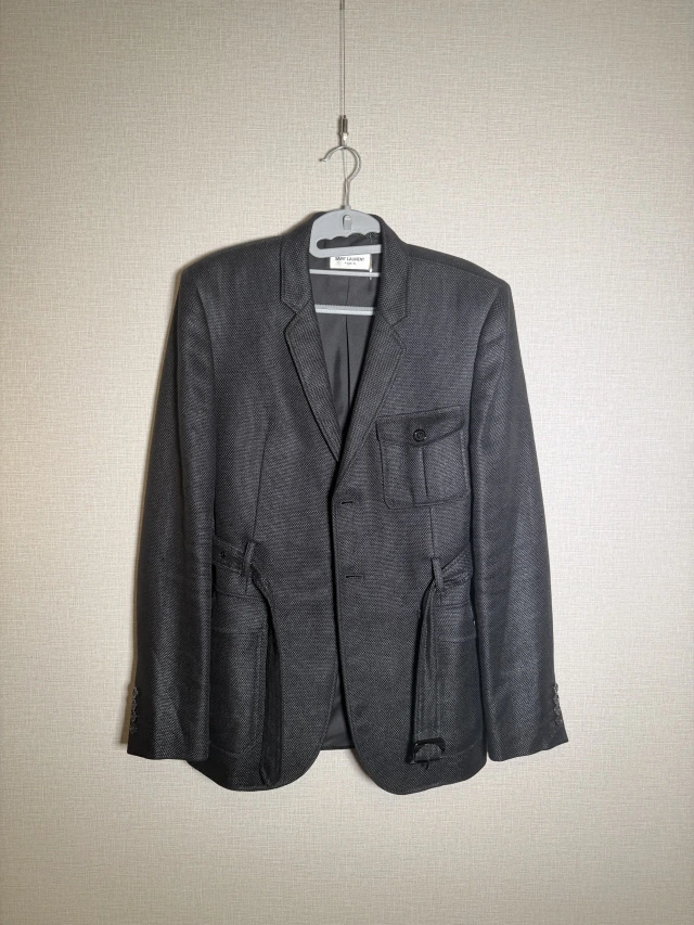 SAINT LAURENT レザー テーラードジャケット 1枚目