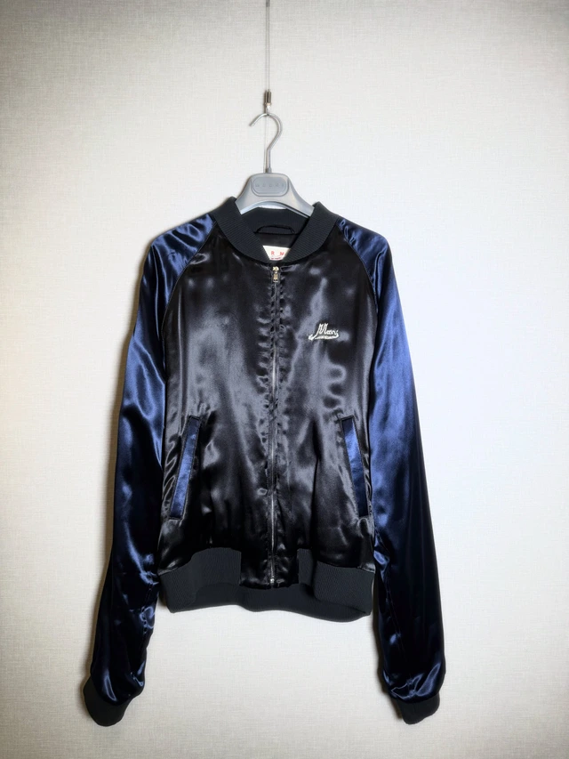 MARNI ネイビー サテンブルゾン 1枚目