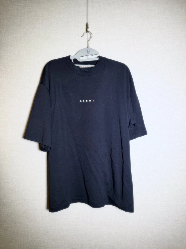 MARNI ネイビー ミニロゴ Tシャツ 1枚目